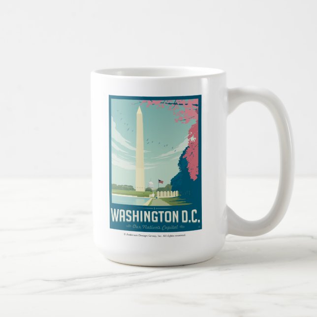 Washington, D.C. - Die Hauptstadt unserer Nation Tasse (Rechts)