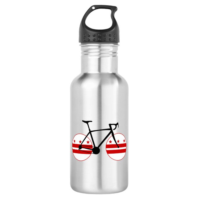 Washington D.C. Flag Cycling Edelstahlflasche (Vorderseite)