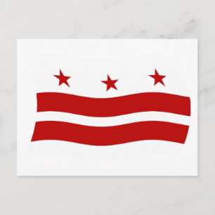 Washington D.C. Flag Postcard Postkarte