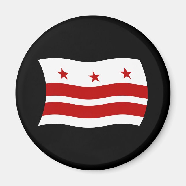Washington D.C. Flaggenmagnet Magnet (Vorne)