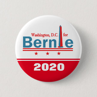 Washington, D.C. für Bernie 2020 Button