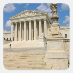 Washington, D.C., Gebäude des Obersten Gerichtshof Quadratischer Aufkleber