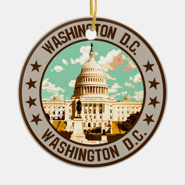 Washington D.C. Keramik Ornament (Vorne)