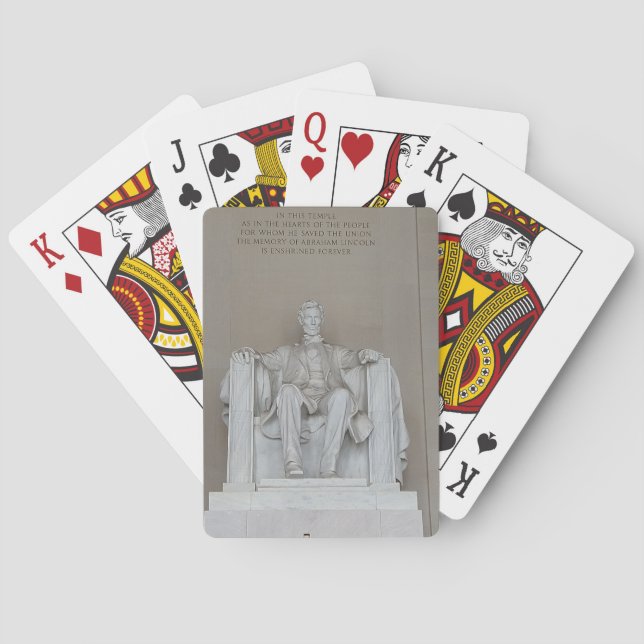 Washington D.C. Lincoln Memorial Playing Cards Spielkarten (Rückseite)