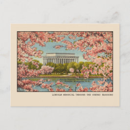 Washington, D.C. Lincoln Memorial Vintag Postkarte
