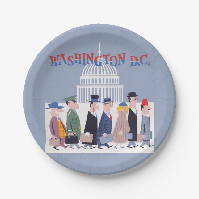 Washington D.C. Paper Plate Pappteller (Vorderseite)