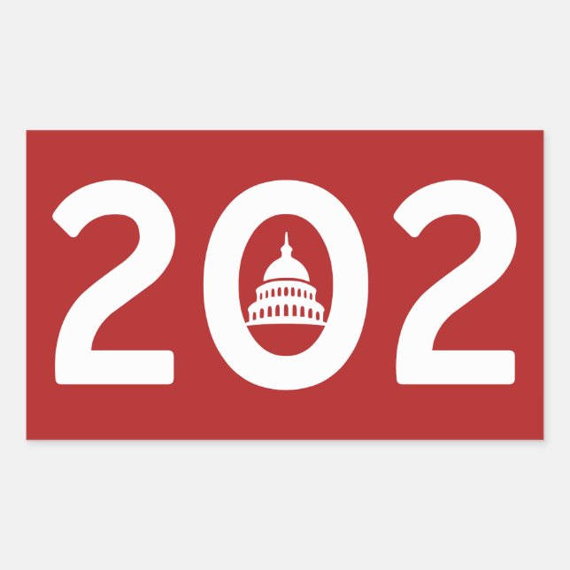 Washington D.C. Pride Rechteckiger Aufkleber (Vorderseite)