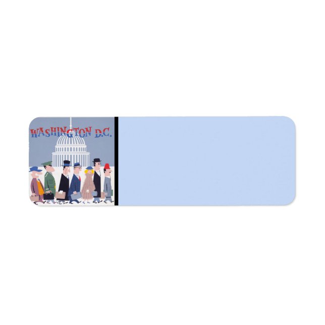 Washington D.C. Rücksendeadresse (Vorne)