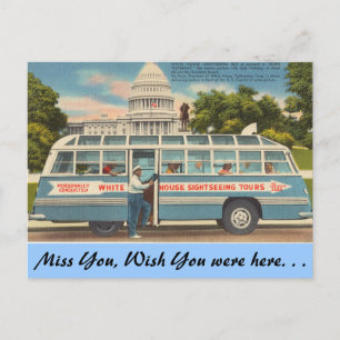 Washington D.C., Stadtrundfahrten Postkarte