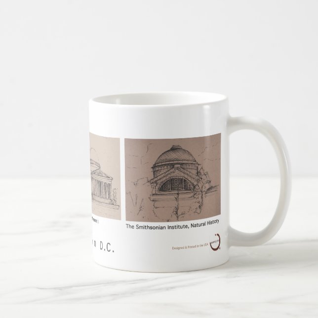 Washington D.C. Tasse Kaffee/Tee Souvenir/Geschenk (Rechts)