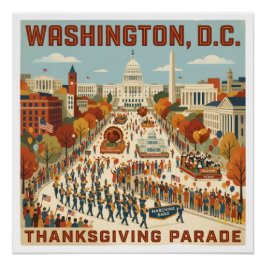 Washington, D.C. Thanksgiving-Parade Poster