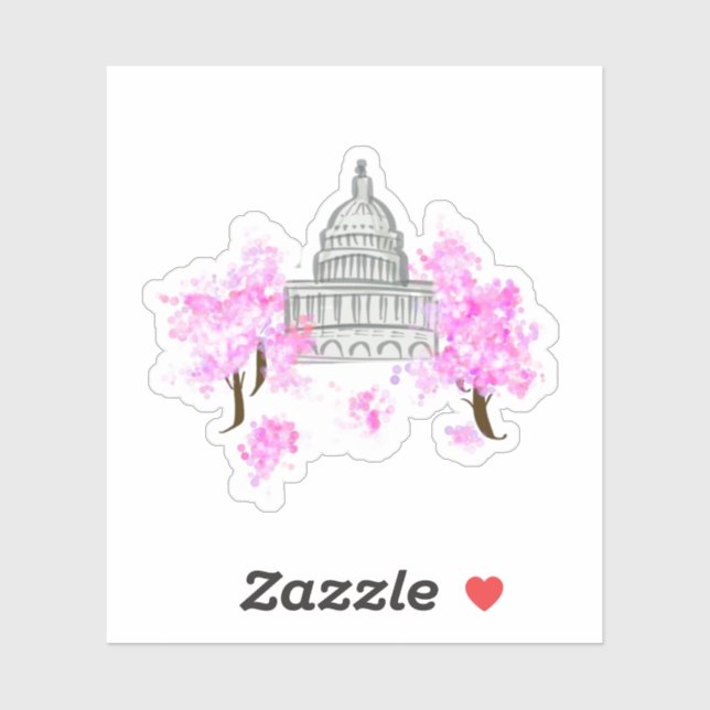 Washington, D.C./U.S. Hauptstadt Aufkleber (Blatt)