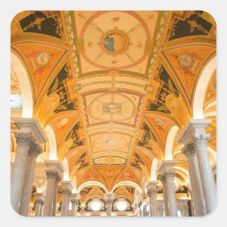 WASHINGTON, D.C. USA Durchfahrt im zweiten Stock Quadratischer Aufkleber