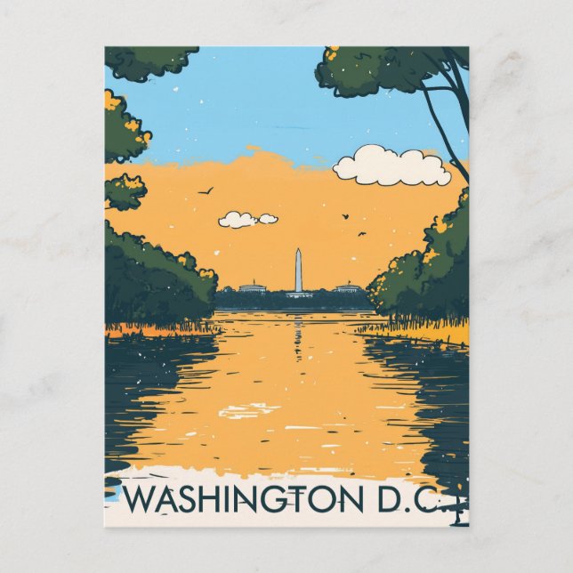 Washington D.C. USA Travel Postkarte (Vorderseite)