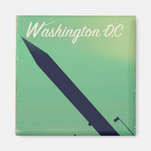 Washington D.C. Vintage Reiseplakat Magnet