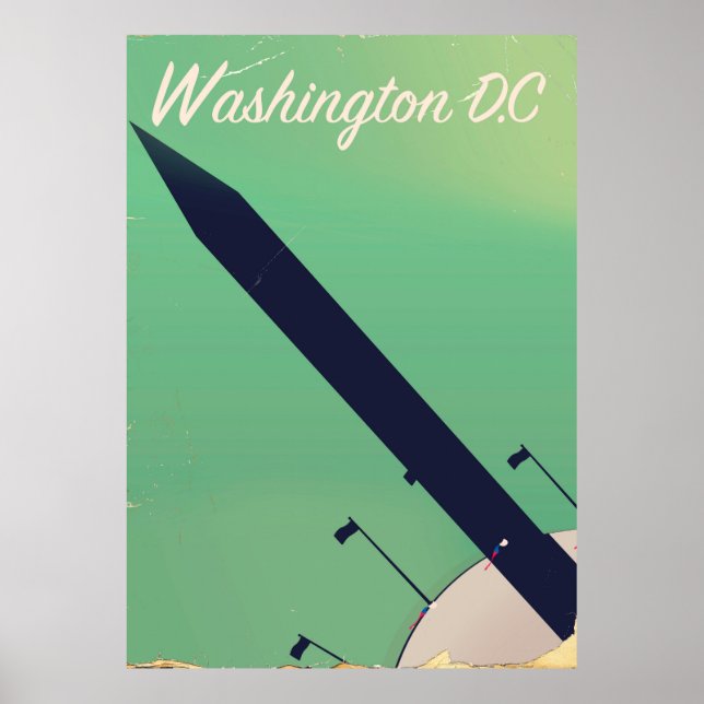 Washington D.C. Vintage Reiseplakat Poster (Vorne)