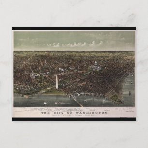 Washington D.C. vom Potomac aus Blick nach Norden Postkarte