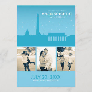 Washington D.C. Wedding Rett-the-date Save The Date