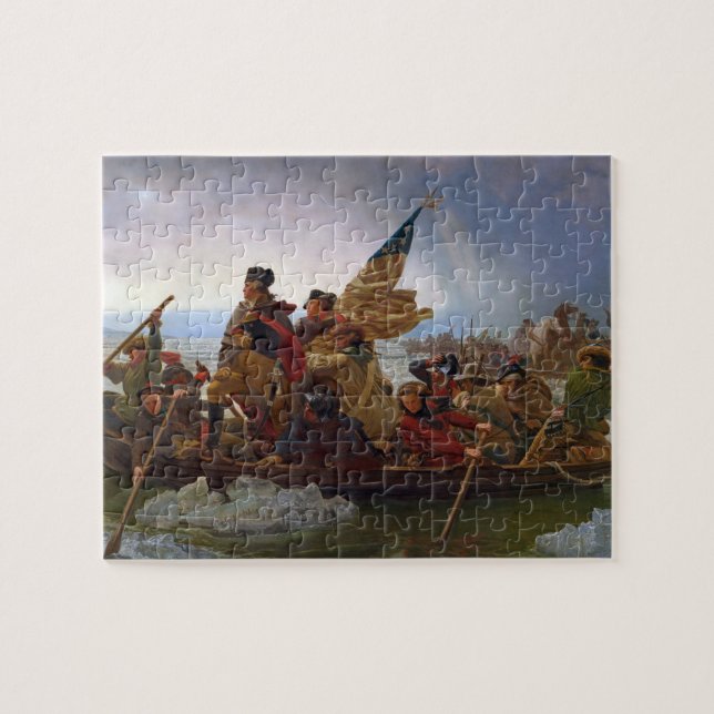 Washington, das den Delaware River kreuzt Puzzle (Horizontal)