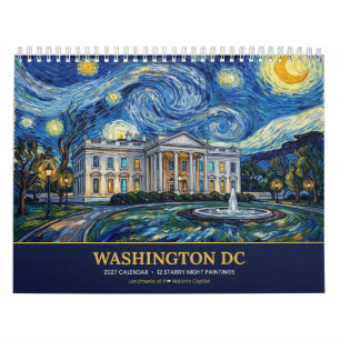 Washington DC 2027 Sternennacht Wandkalender