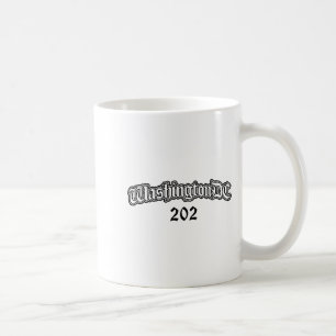 Washington Dc 202 Männer Frauen Kinder Langarmshir Kaffeetasse