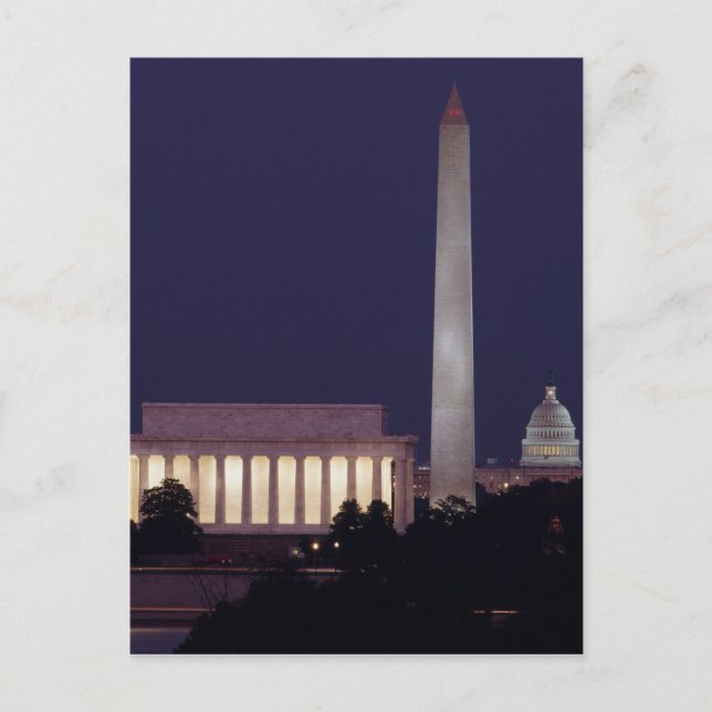 Washington DC 2 Postkarte (Vorderseite)