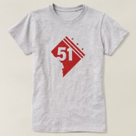 Washington DC 51. T - Shirt der Staatlichkeit