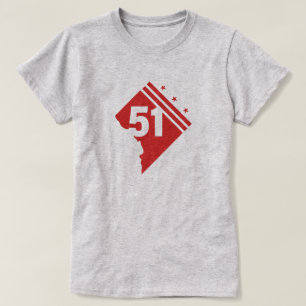 Washington DC 51. T - Shirt der Staatlichkeit