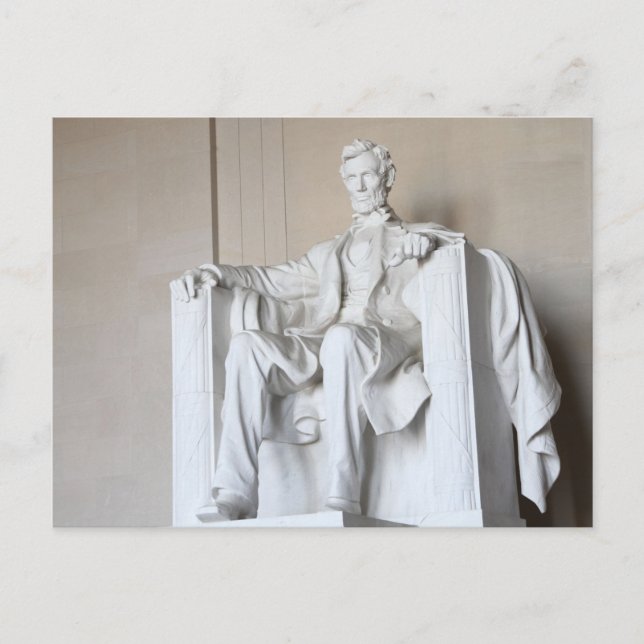 Washington DC Abraham Lincoln Memorial Postcard Postkarte (Vorderseite)