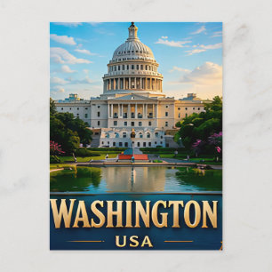 Washington DC Amerikanische Reiseandenken Postkarte