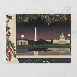 Washington DC Art Deco Style Card Stadtbild Postkarte