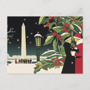 Washington DC Art Deco Style Karte