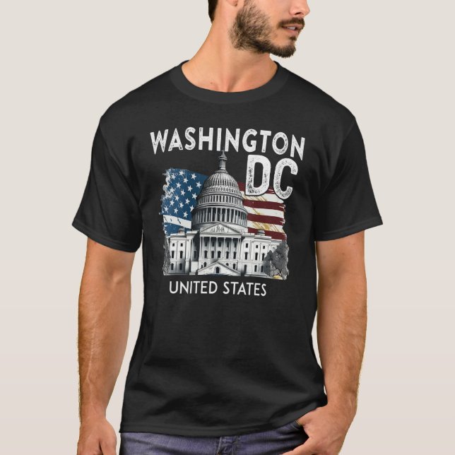 Washington DC Capitol Hill USA Souvenirs Gifts Men T-Shirt (Vorderseite)