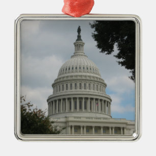 Washington DC Capitol Verzierung Silbernes Ornament