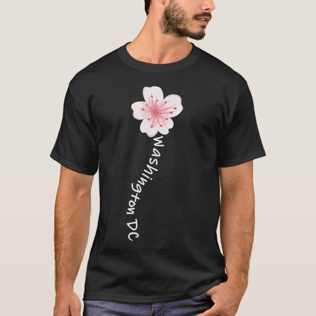 Washington Dc Cherry Blossom Blume T-Shirt (Vorderseite)