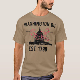 Washington DC Cherry Blossom Hauptstadt Hill USA S T-Shirt