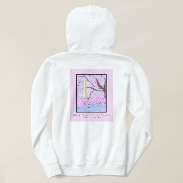 Washington, DC Cherry Blossom Hoodie (Design Rückseite)