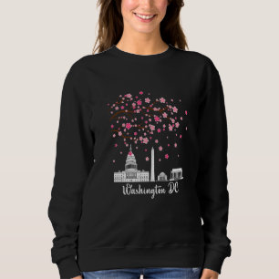 Washington DC Cherry blüht Monumente Männer Frauen Sweatshirt