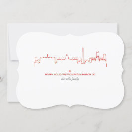 Washington DC City Holiday Card Feiertagskarte