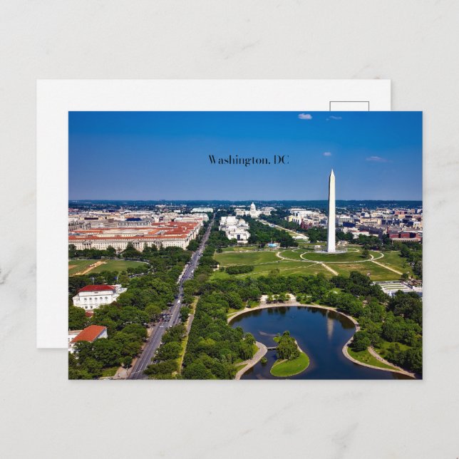 Washington DC City Postkarte (Vorne/Hinten)