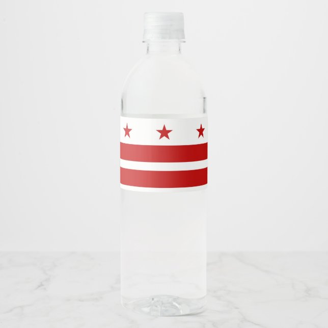 Washington DC Custom Wasserflaschenetikett (Vorderseite)