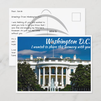 Washington DC Das Weiße Haus Postkarte