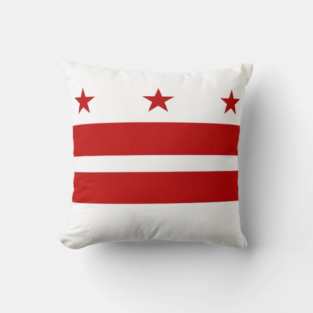 Washington DC Flag American MoJo Pillow Kissen (Vorderseite)