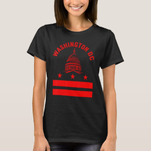 Washington Dc Flag Liebe Hauptstadt Hill Souvenir T-Shirt