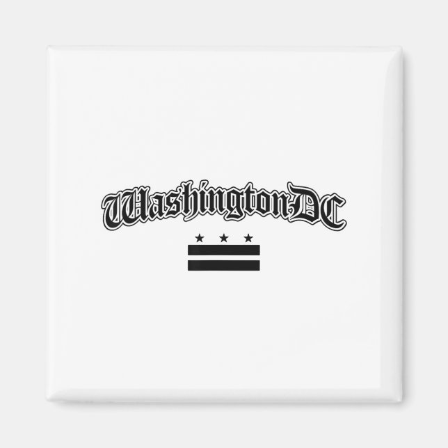 Washington Dc Flag Souvenir Männer Frauen Kinder  Magnet (Vorne)