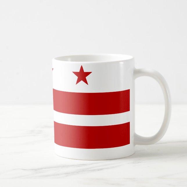 Washington DC-Flagge Kaffeetasse (Rechts)