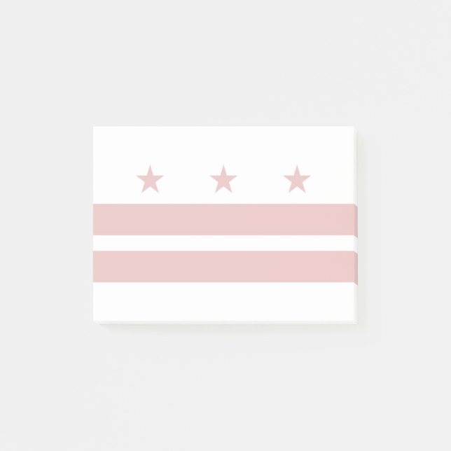 Washington DC-Flagge Post-it Klebezettel (Vorderseite)
