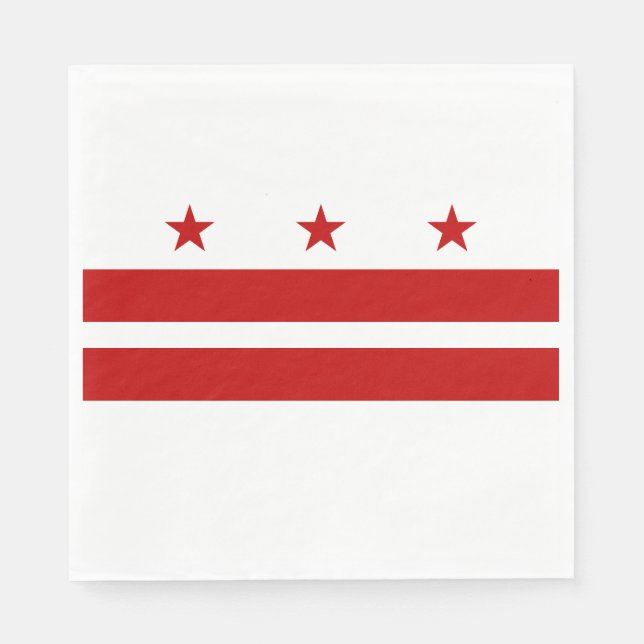 Washington DC-Flagge Serviette (Vorderseite)