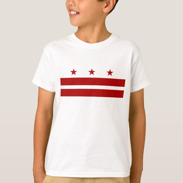 Washington DC-Flagge T-Shirt (Vorderseite)