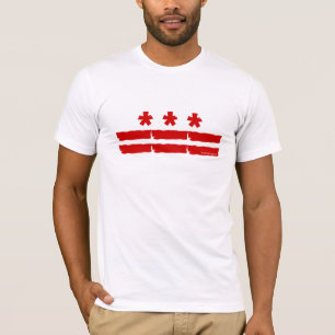 Washington DC-Flagge T-Shirt